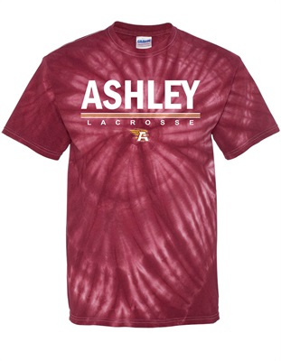 AHS Lacrosse Maroon Tie Dye Cotton T-shirt - Orders Due Wednesday, March 13, 2024